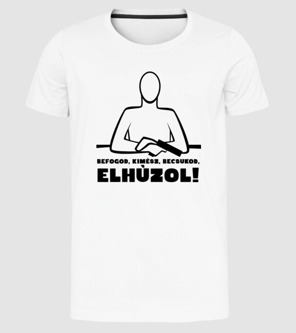  minta fehér pólón