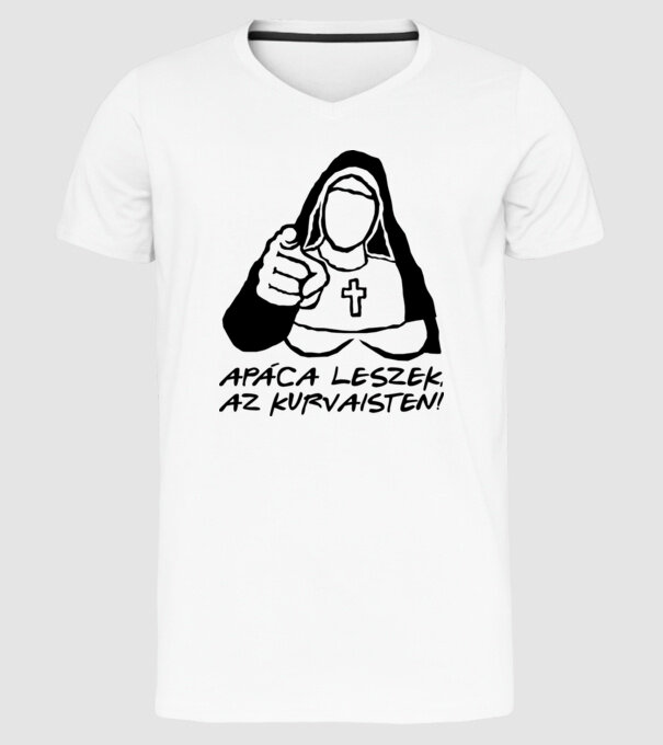  minta fehér pólón