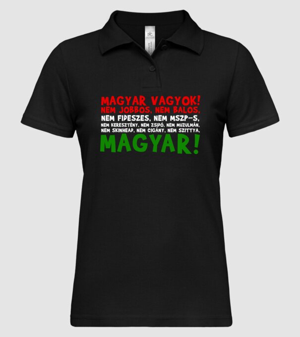  minta fekete pólón
