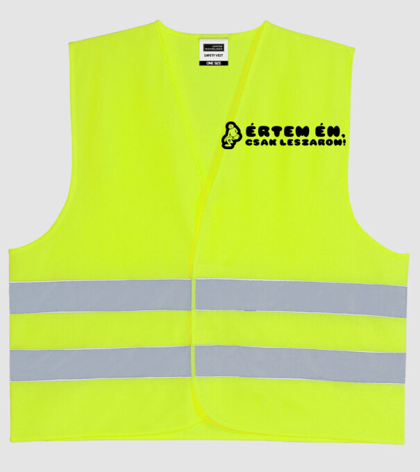  minta neonsárga pólón