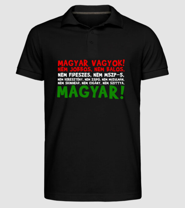  minta fekete pólón